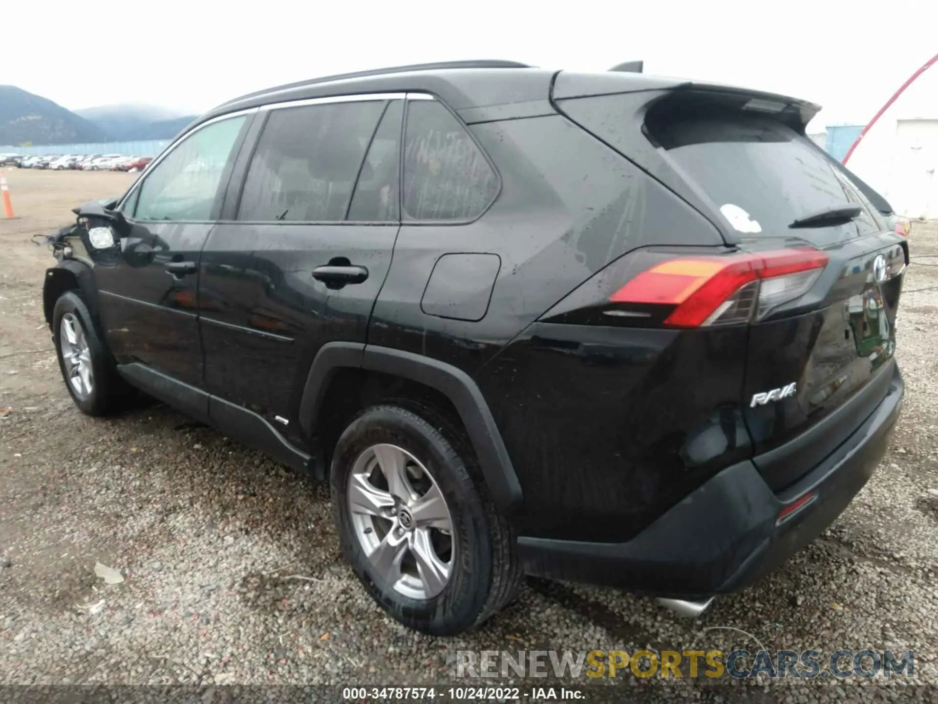 3 fotografías del automóvil dañado 2T3RWRFV2NW135965 TOYOTA RAV4 2022
