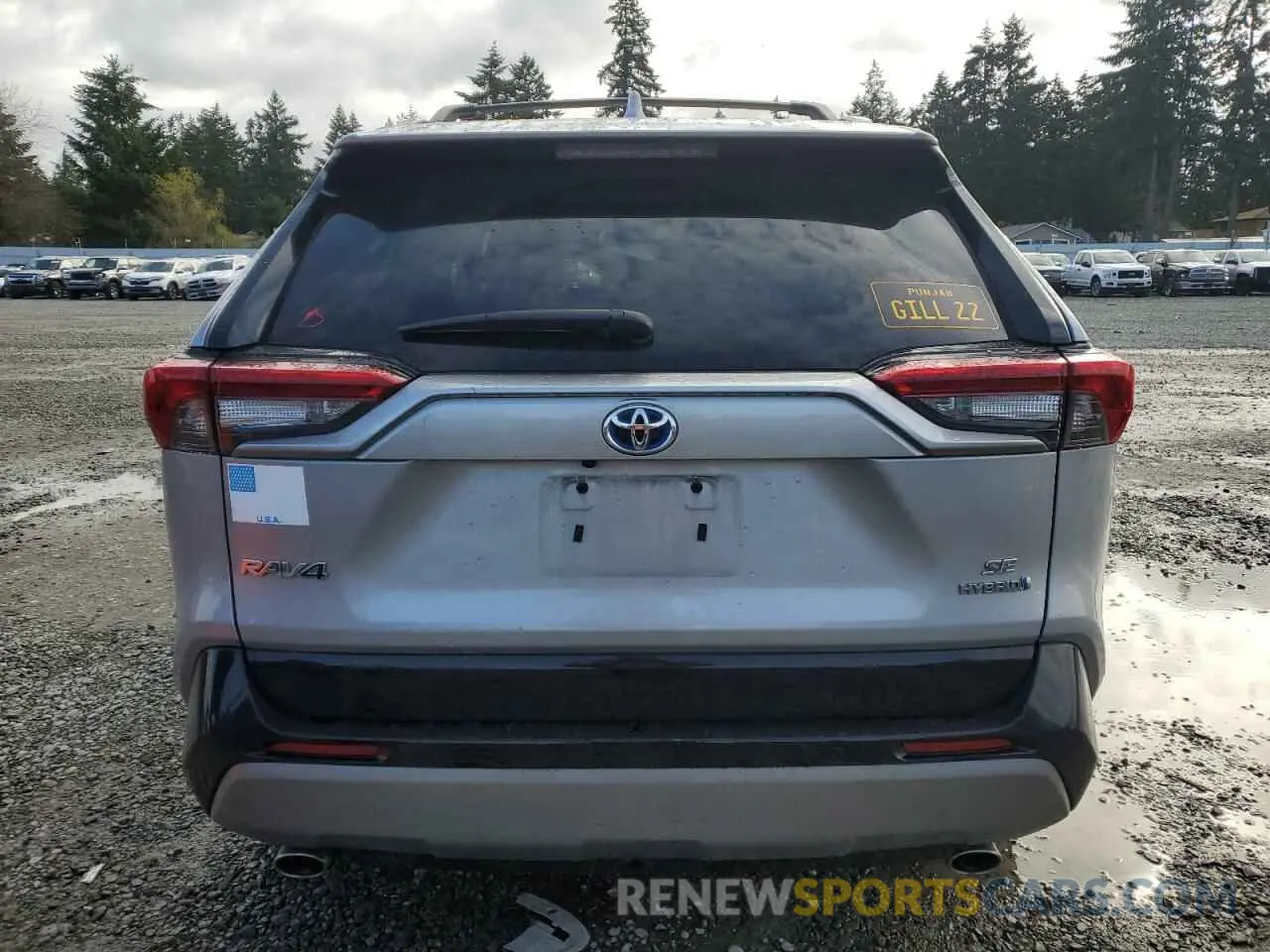 6 fotografías del automóvil dañado 2T3T6RFV4NW031435 TOYOTA RAV4 2022