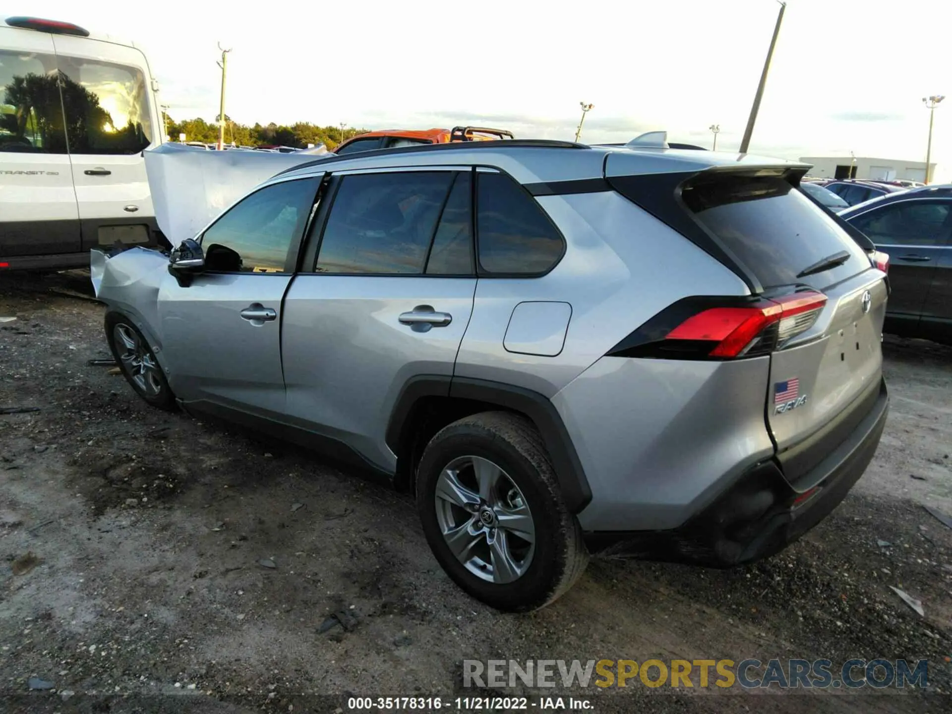 3 fotografías del automóvil dañado 2T3W1RFV1NC196212 TOYOTA RAV4 2022