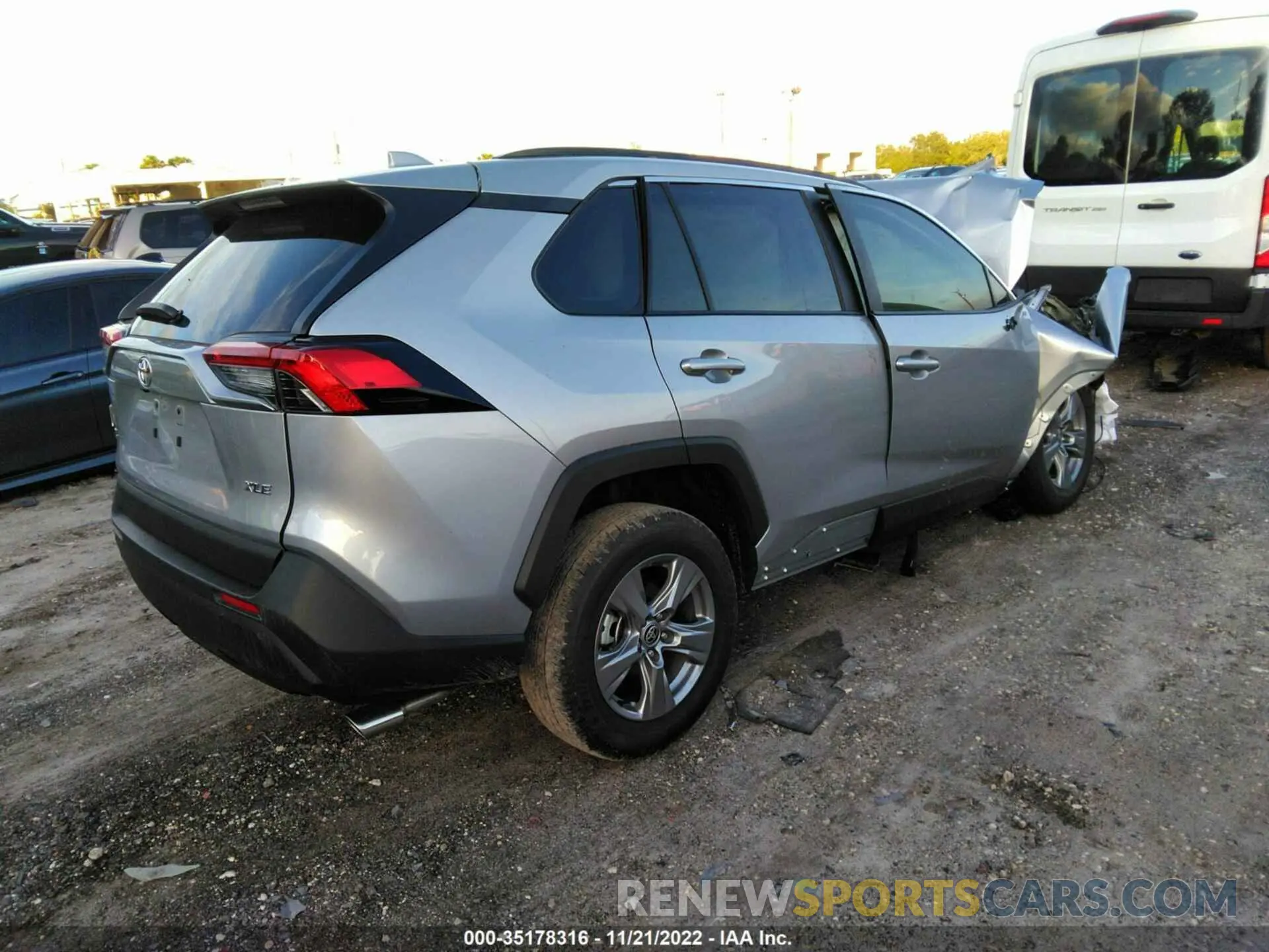 4 fotografías del automóvil dañado 2T3W1RFV1NC196212 TOYOTA RAV4 2022