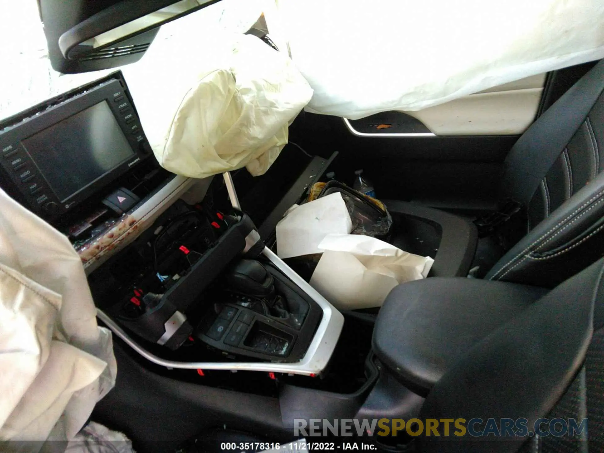5 fotografías del automóvil dañado 2T3W1RFV1NC196212 TOYOTA RAV4 2022