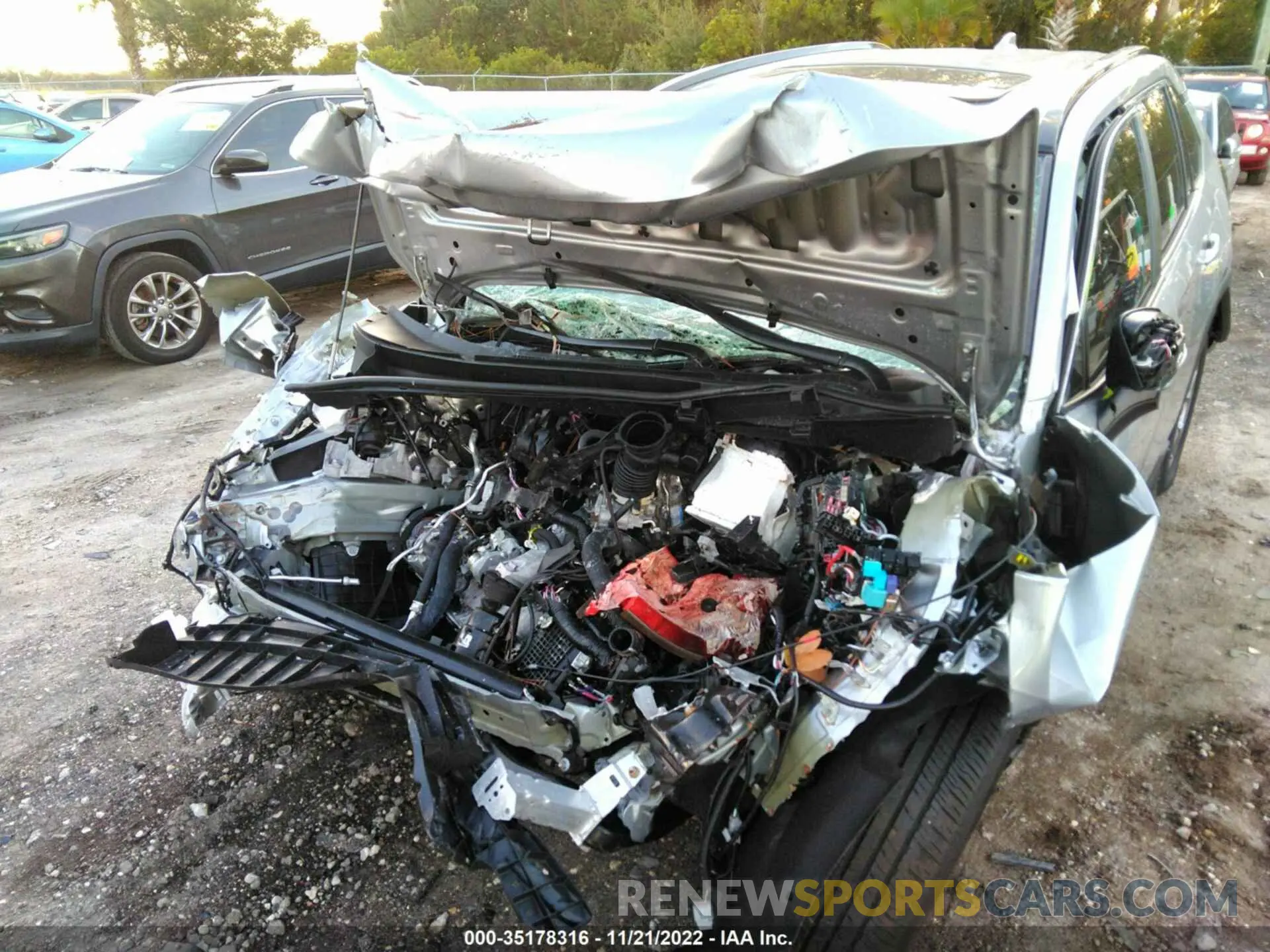 6 fotografías del automóvil dañado 2T3W1RFV1NC196212 TOYOTA RAV4 2022