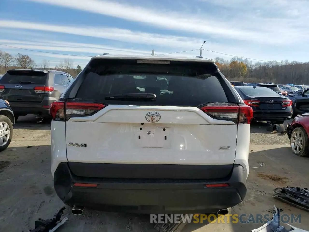 6 fotografías del automóvil dañado 2T3W1RFV6NC203820 TOYOTA RAV4 2022