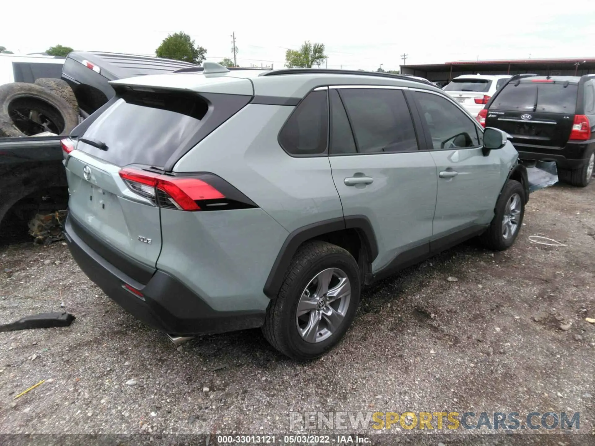 4 fotografías del automóvil dañado 2T3W1RFV7NW188162 TOYOTA RAV4 2022