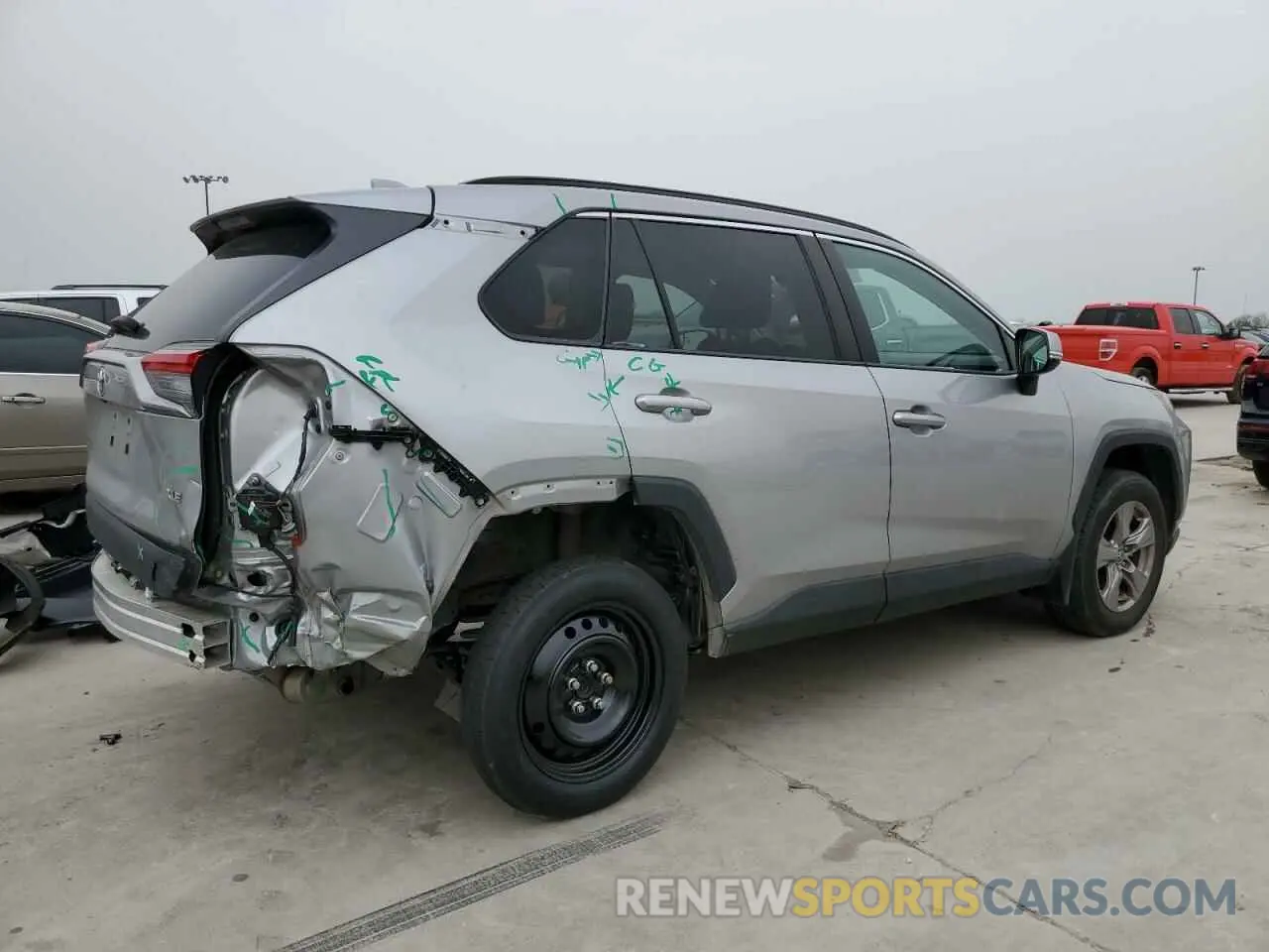 3 fotografías del automóvil dañado 2T3W1RFV8NW207107 TOYOTA RAV4 2022