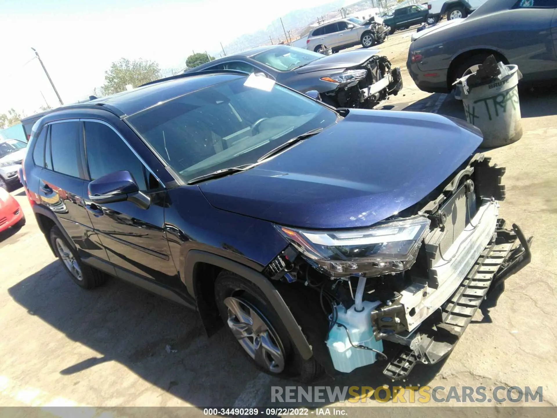 1 fotografías del automóvil dañado 2T3W1RFV9NW193203 TOYOTA RAV4 2022