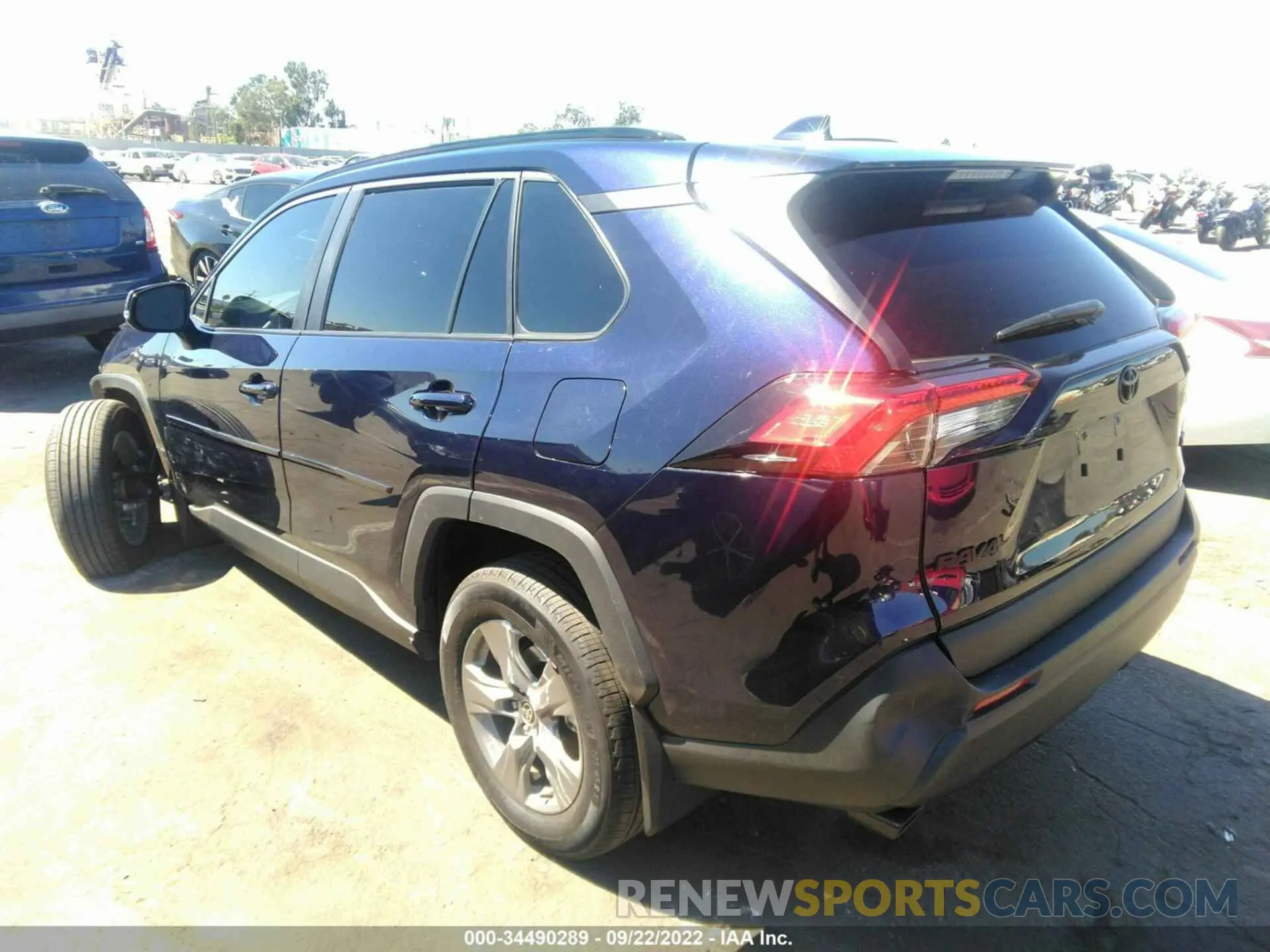 3 fotografías del automóvil dañado 2T3W1RFV9NW193203 TOYOTA RAV4 2022