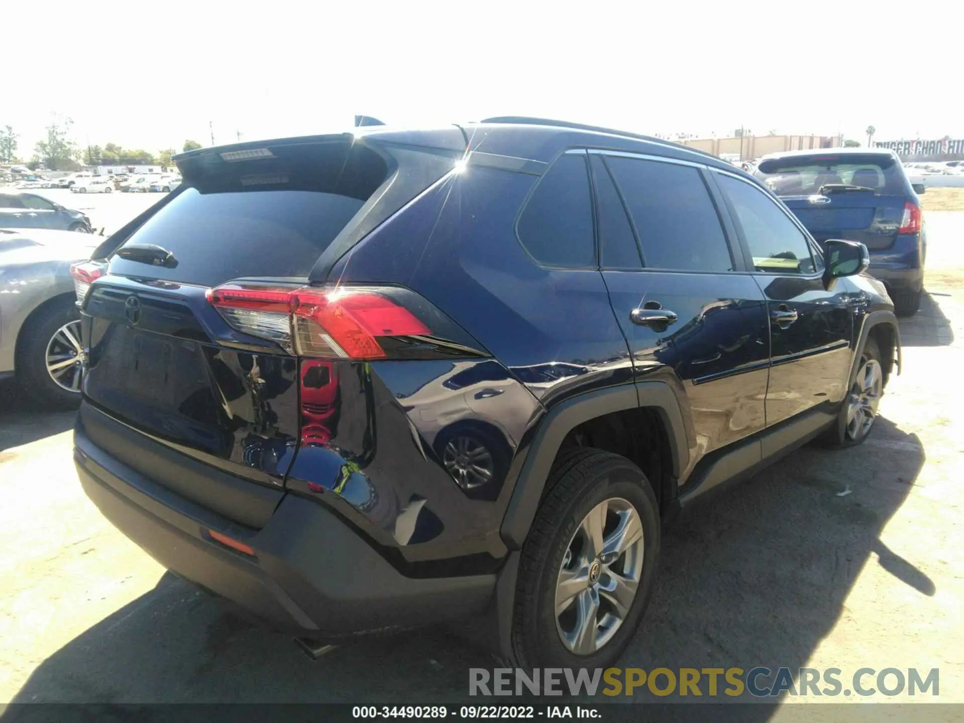 4 fotografías del automóvil dañado 2T3W1RFV9NW193203 TOYOTA RAV4 2022