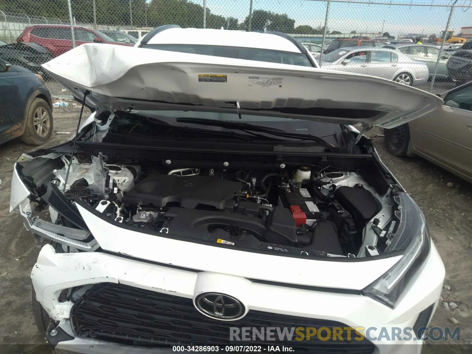 10 fotografías del automóvil dañado 2T3W1RFVXNC199495 TOYOTA RAV4 2022