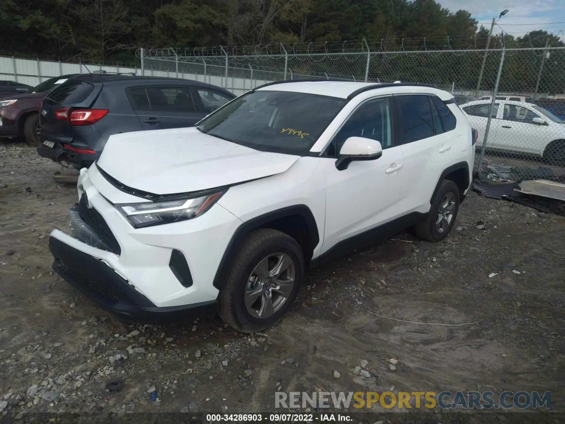 2 fotografías del automóvil dañado 2T3W1RFVXNC199495 TOYOTA RAV4 2022
