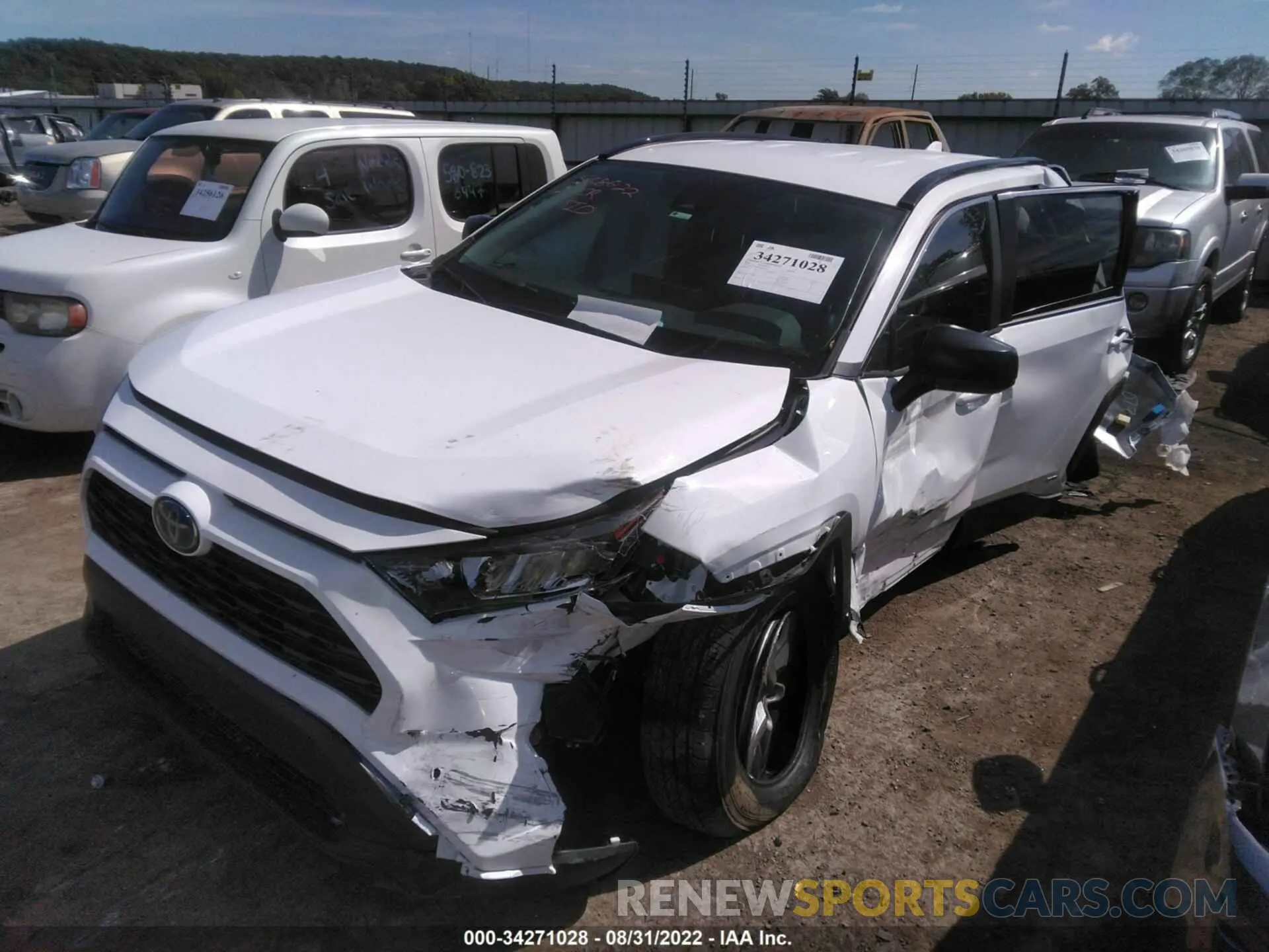 2 fotografías del automóvil dañado 4T3LWRFV1NU065333 TOYOTA RAV4 2022