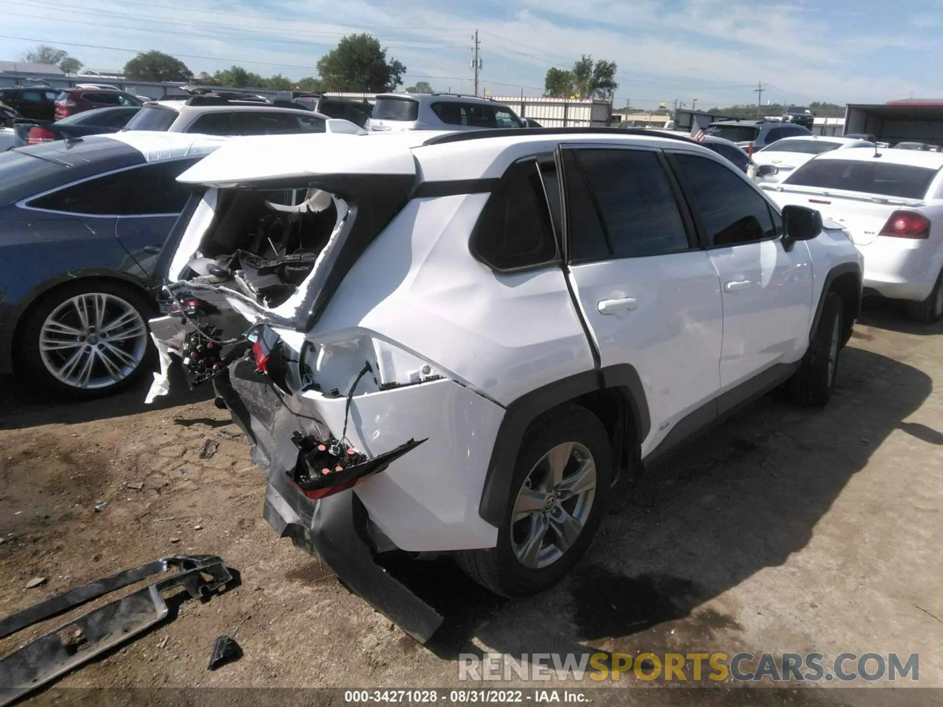 4 fotografías del automóvil dañado 4T3LWRFV1NU065333 TOYOTA RAV4 2022