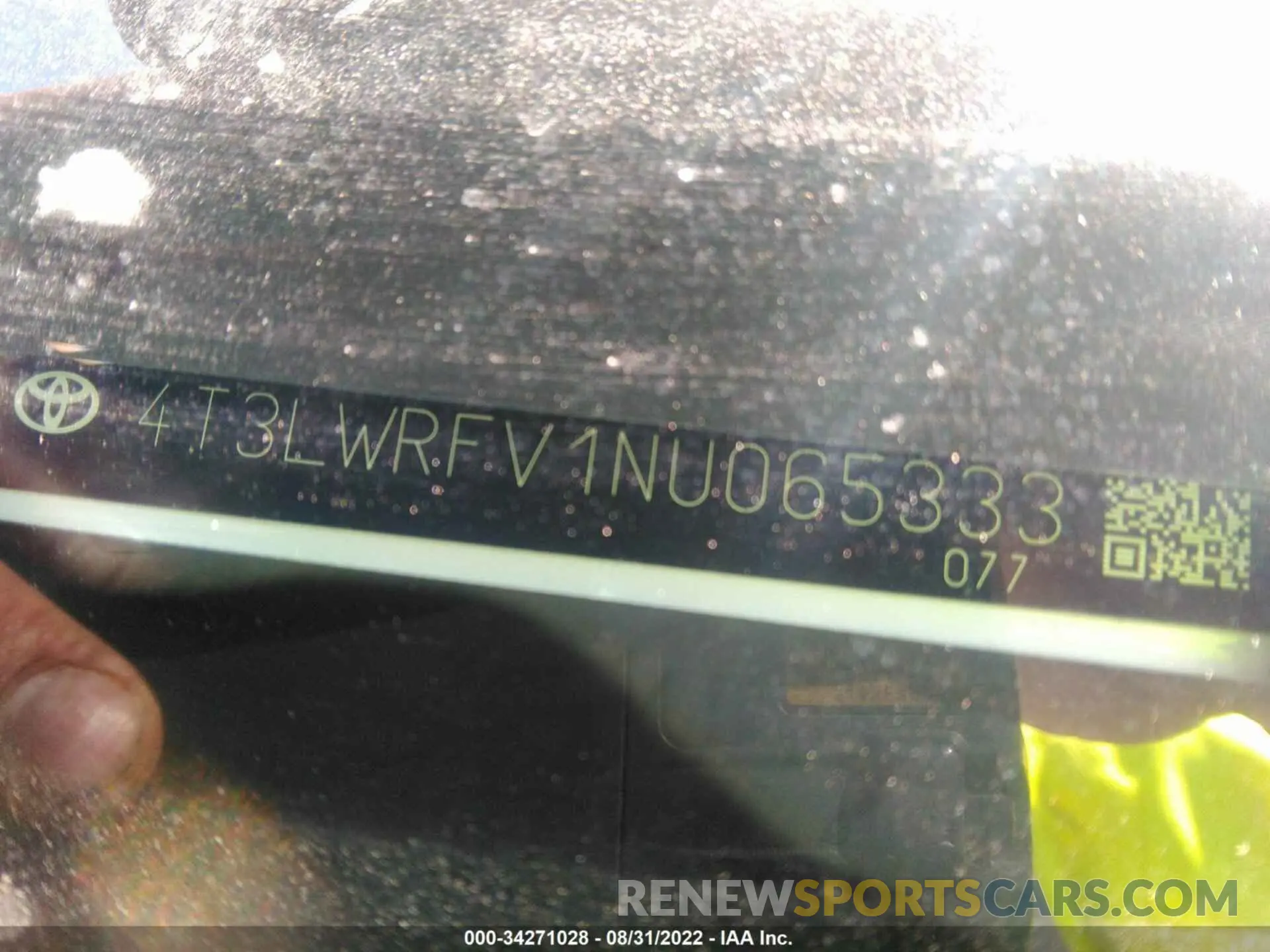 9 fotografías del automóvil dañado 4T3LWRFV1NU065333 TOYOTA RAV4 2022