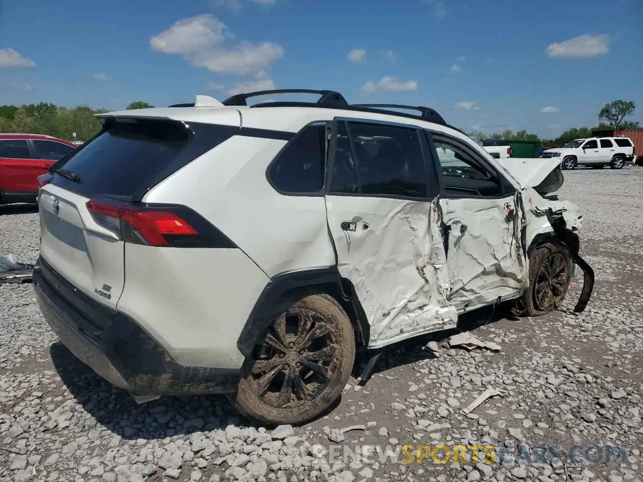 3 fotografías del automóvil dañado 4T3T6RFV8NU064843 TOYOTA RAV4 2022