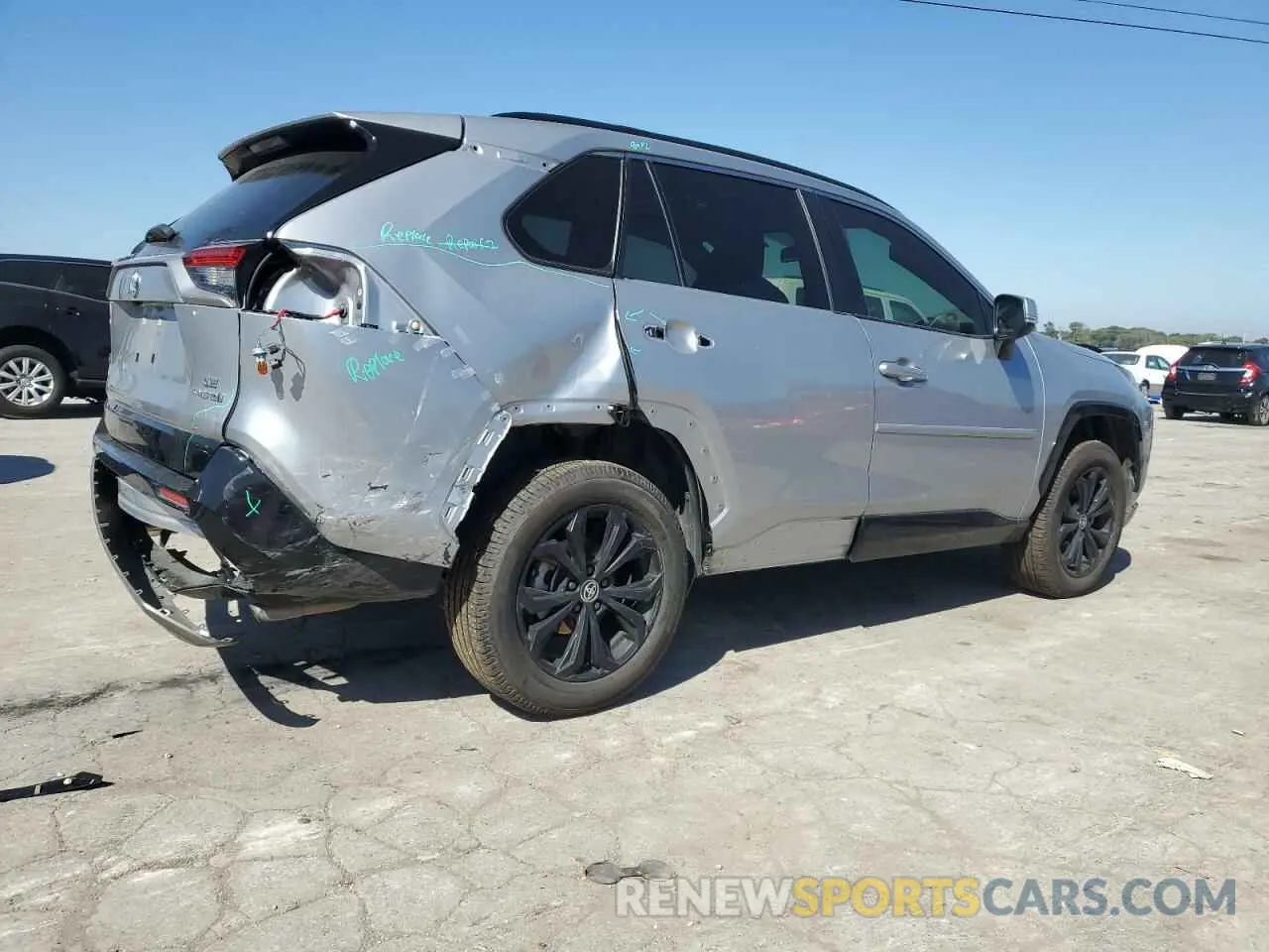 3 fotografías del automóvil dañado JTM16RFV9ND058537 TOYOTA RAV4 2022