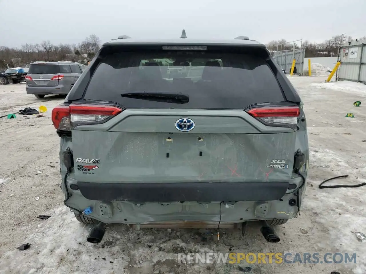 6 fotografías del automóvil dañado JTMB6RFV0ND078390 TOYOTA RAV4 2022