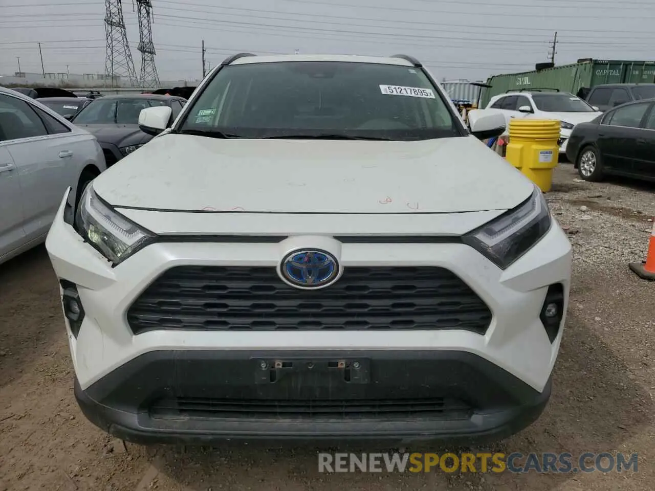 5 fotografías del automóvil dañado JTMB6RFV8NJ013708 TOYOTA RAV4 2022