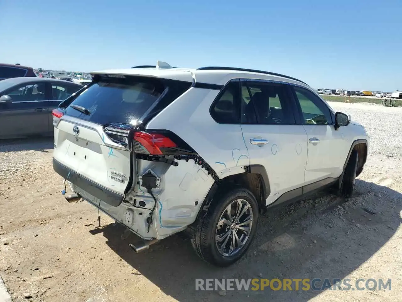 3 fotografías del automóvil dañado JTMD6RFV2ND055492 TOYOTA RAV4 2022