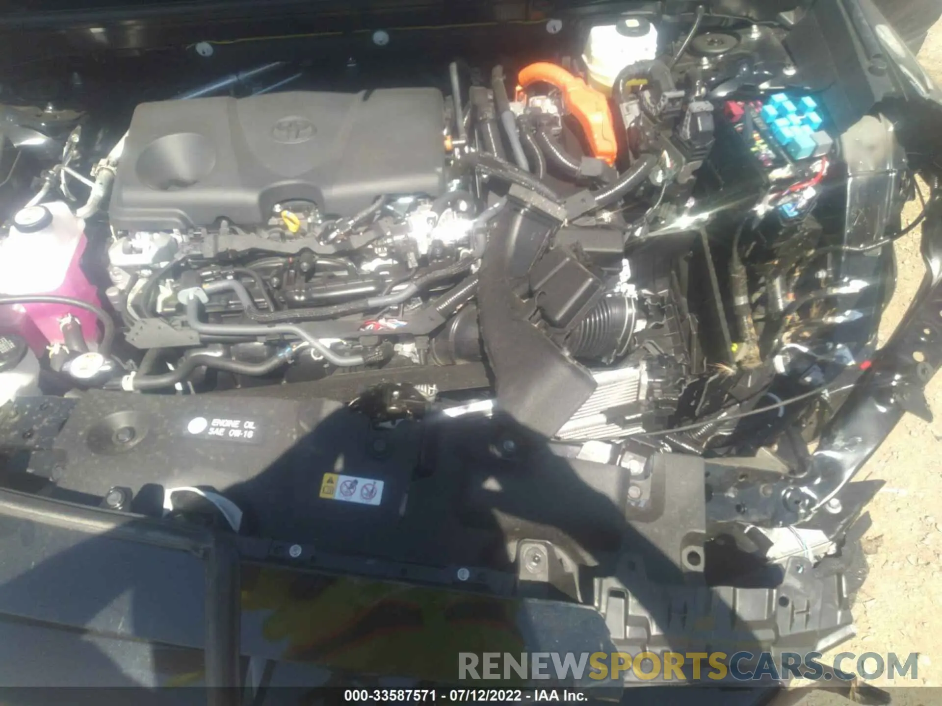 10 fotografías del automóvil dañado JTMLWRFV1ND147236 TOYOTA RAV4 2022