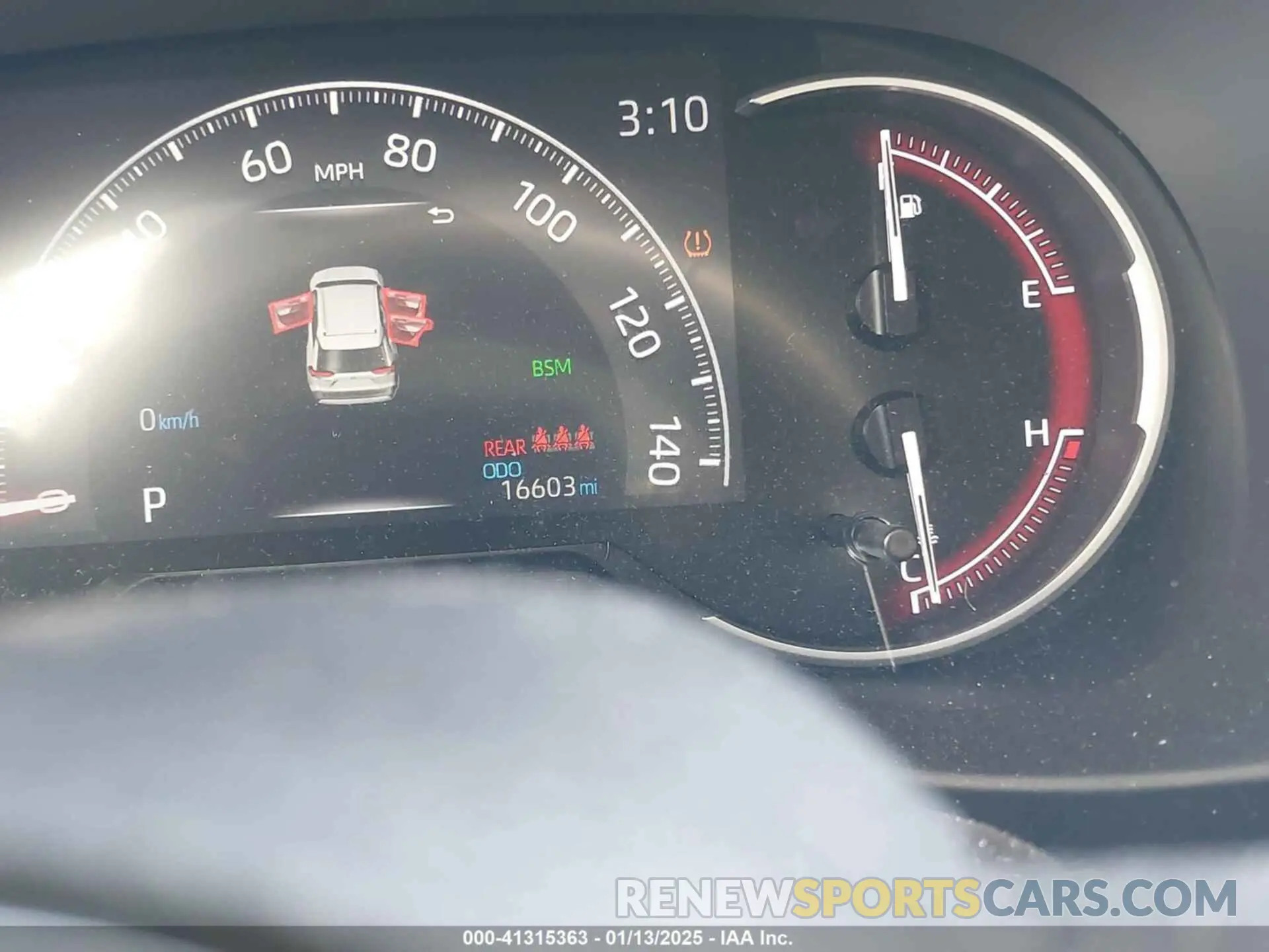 15 fotografías del automóvil dañado 2T3A1RFV6PW377091 TOYOTA RAV4 2023
