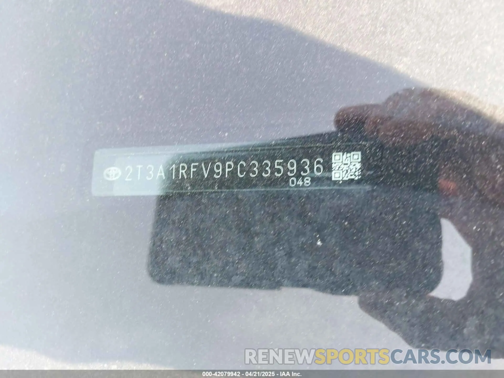 16 fotografías del automóvil dañado 2T3A1RFV9PC335936 TOYOTA RAV4 2023