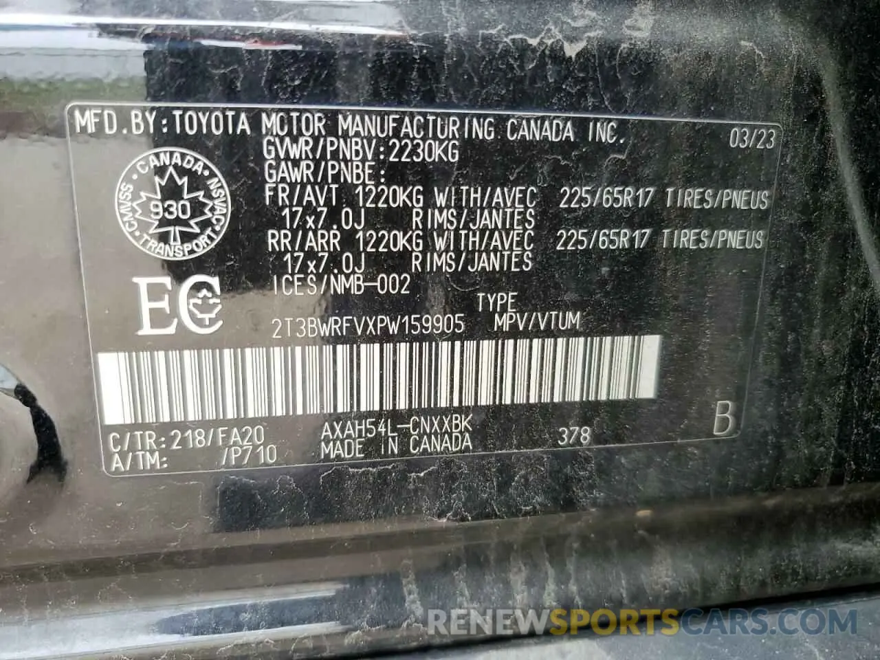 13 fotografías del automóvil dañado 2T3BWRFVXPW159905 TOYOTA RAV4 2023
