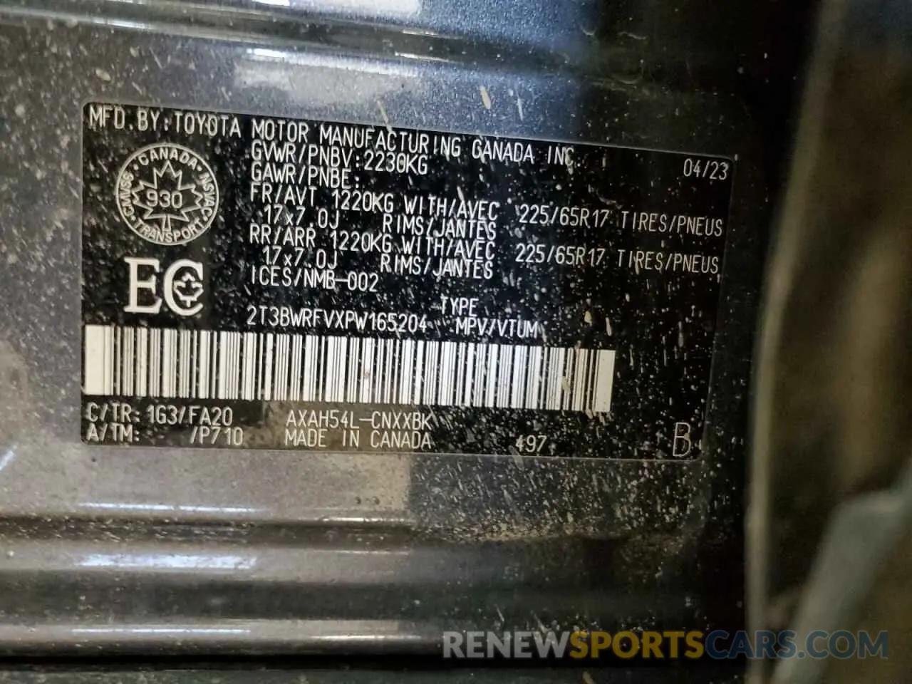 13 fotografías del automóvil dañado 2T3BWRFVXPW165204 TOYOTA RAV4 2023