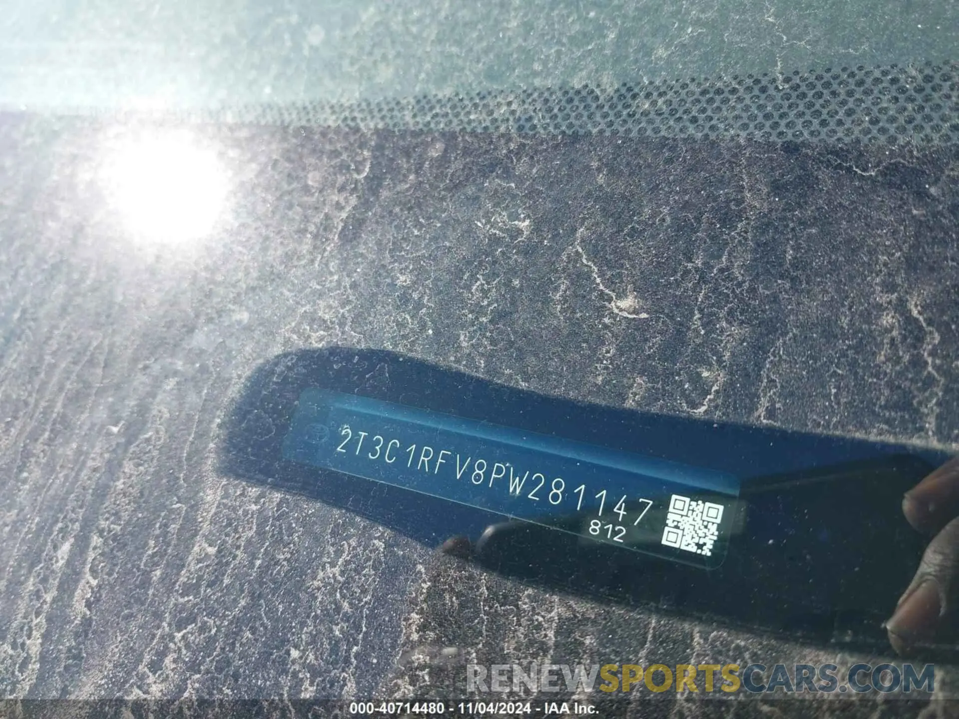 9 fotografías del automóvil dañado 2T3C1RFV8PW281147 TOYOTA RAV4 2023