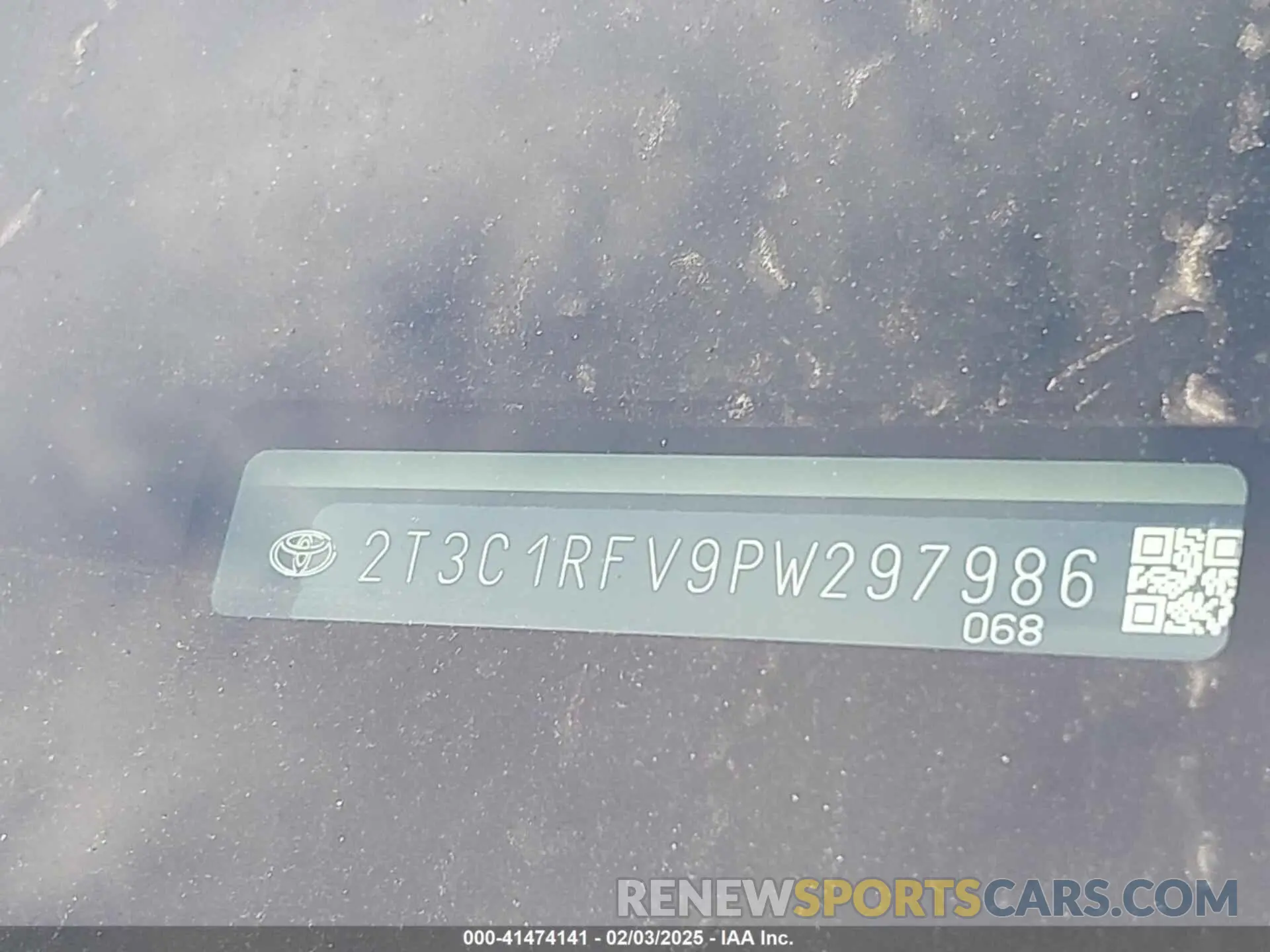 9 fotografías del automóvil dañado 2T3C1RFV9PW297986 TOYOTA RAV4 2023