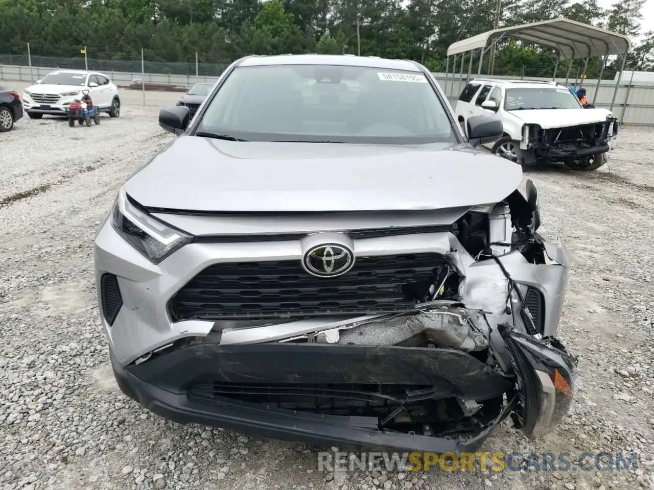 5 fotografías del automóvil dañado 2T3H1RFV2PC237331 TOYOTA RAV4 2023
