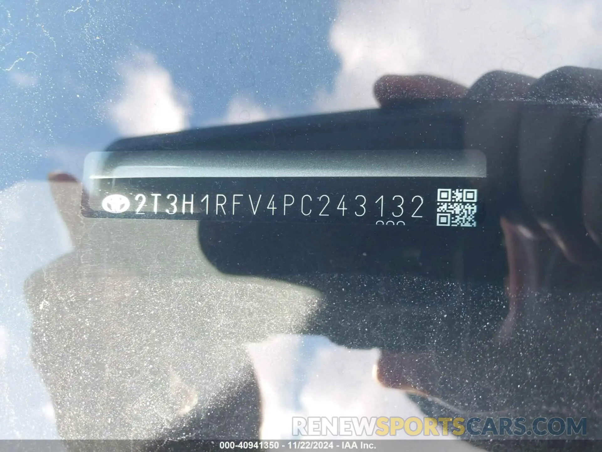 9 fotografías del automóvil dañado 2T3H1RFV4PC243132 TOYOTA RAV4 2023