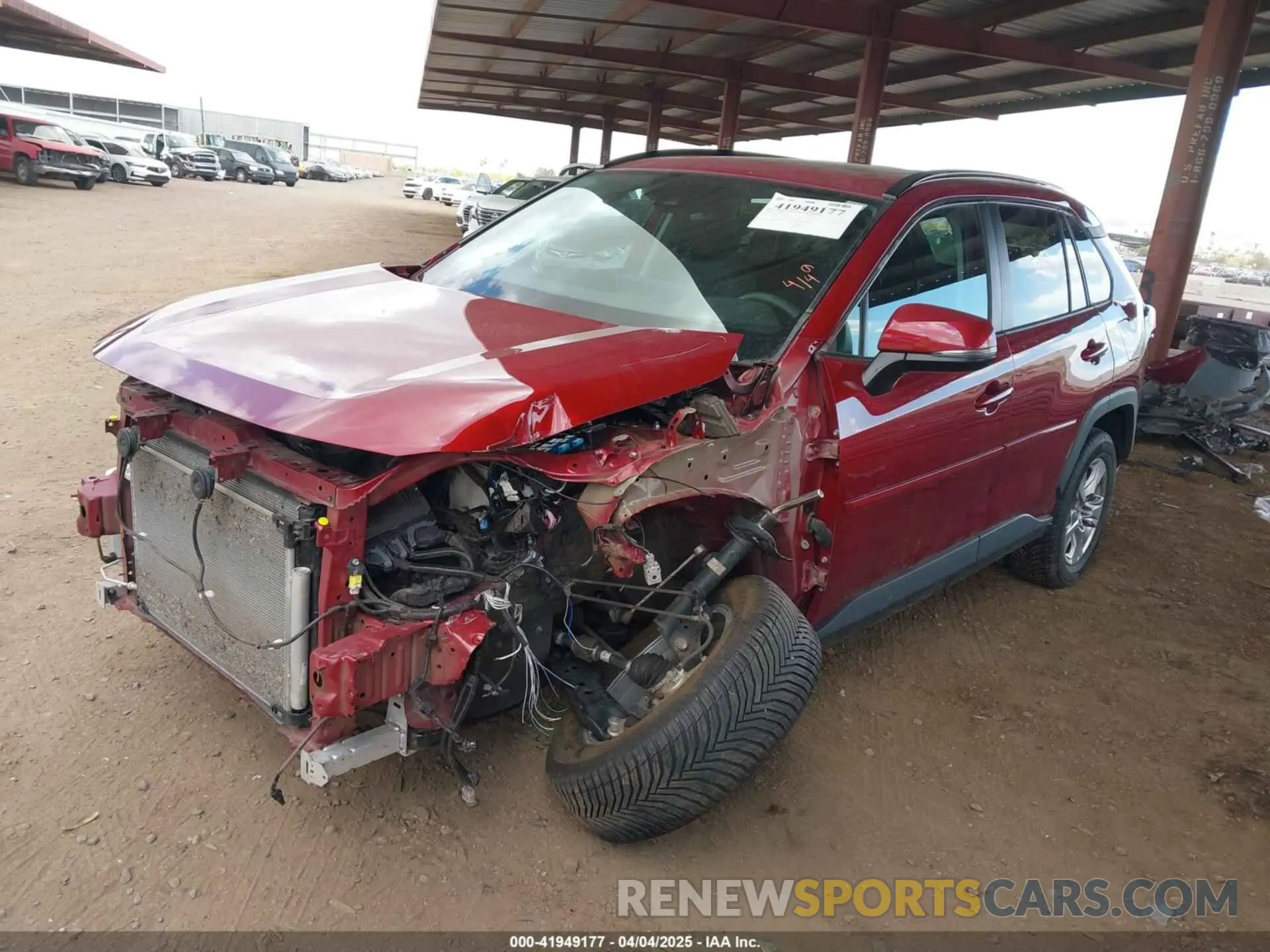 2 fotografías del automóvil dañado 2T3P1RFV0PW378750 TOYOTA RAV4 2023