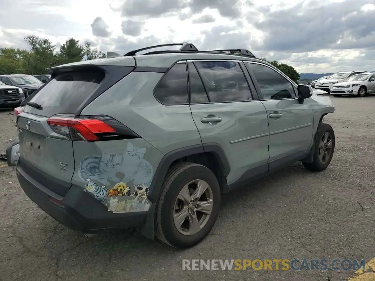 3 fotografías del automóvil dañado 2T3P1RFV4PW351521 TOYOTA RAV4 2023