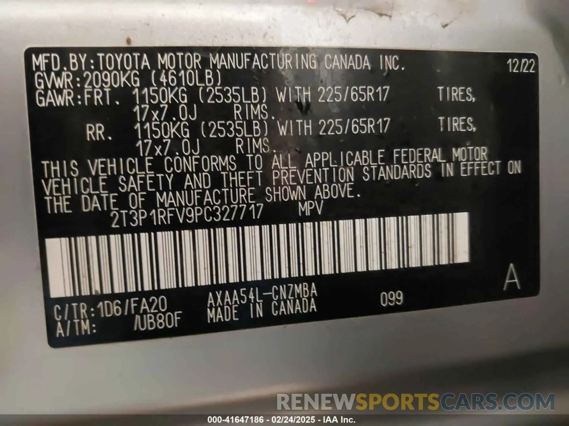 9 fotografías del automóvil dañado 2T3P1RFV9PC327717 TOYOTA RAV4 2023