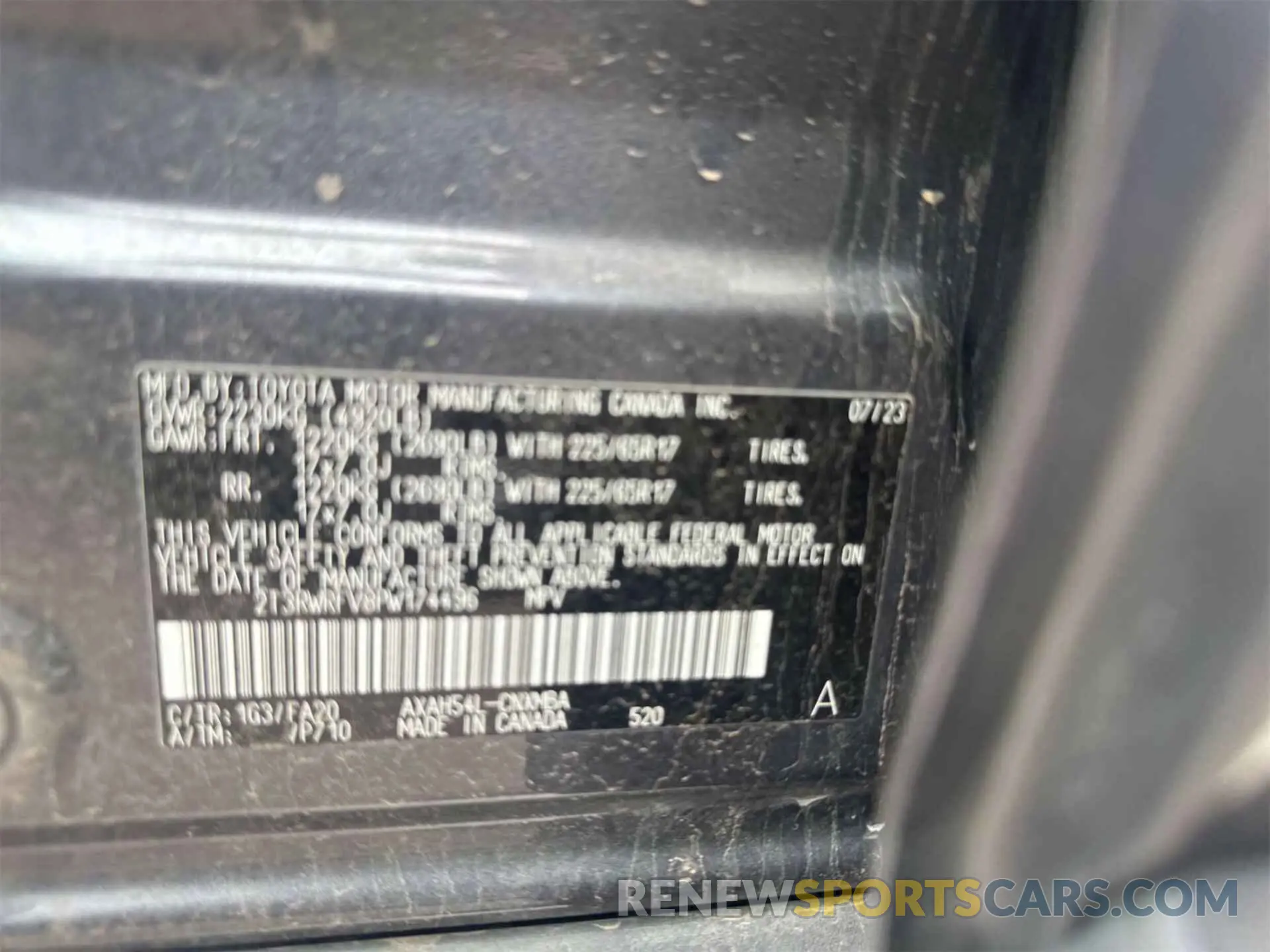 10 fotografías del automóvil dañado 2T3RWRFV8PW174496 TOYOTA RAV4 2023