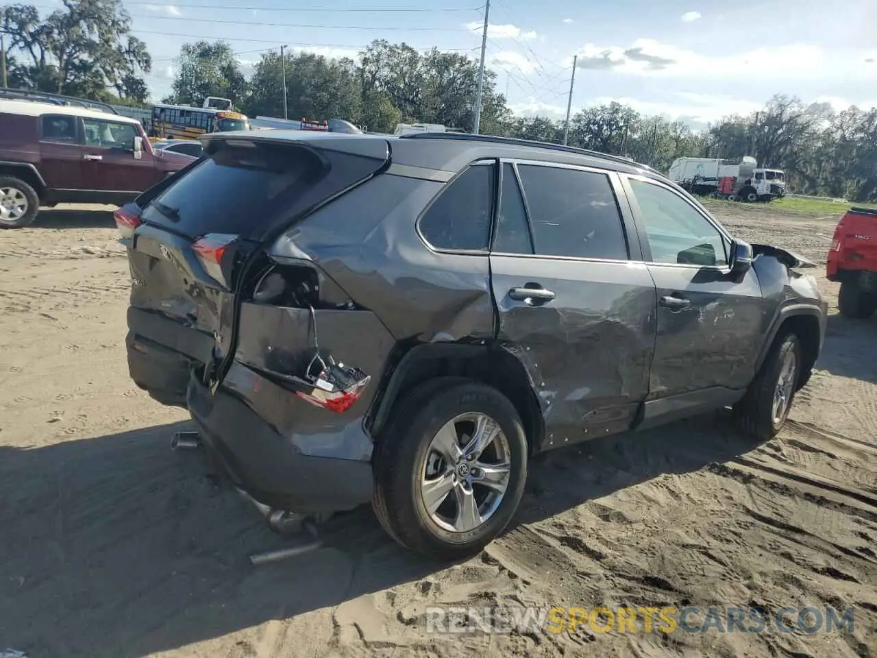 3 fotografías del automóvil dañado 2T3W1RFV1PC241376 TOYOTA RAV4 2023