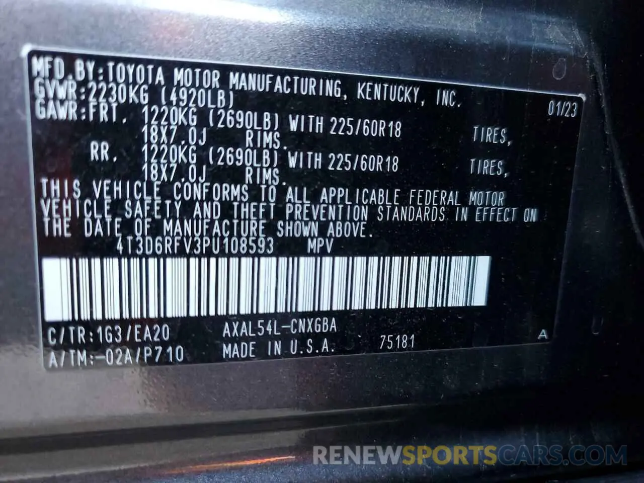 13 fotografías del automóvil dañado 4T3D6RFV3PU108593 TOYOTA RAV4 2023