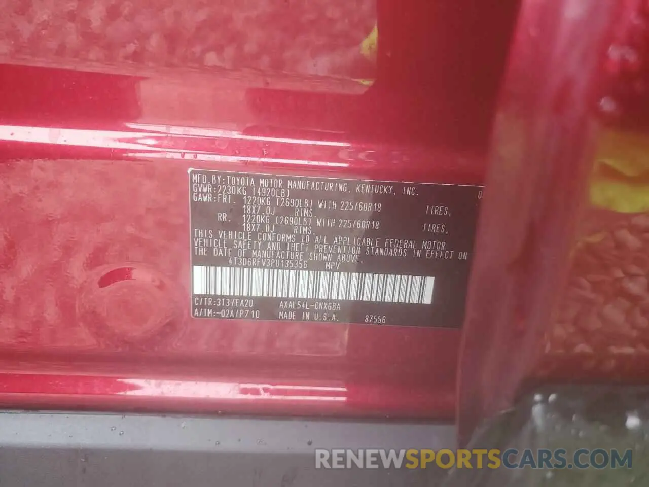 13 fotografías del automóvil dañado 4T3D6RFV3PU135356 TOYOTA RAV4 2023