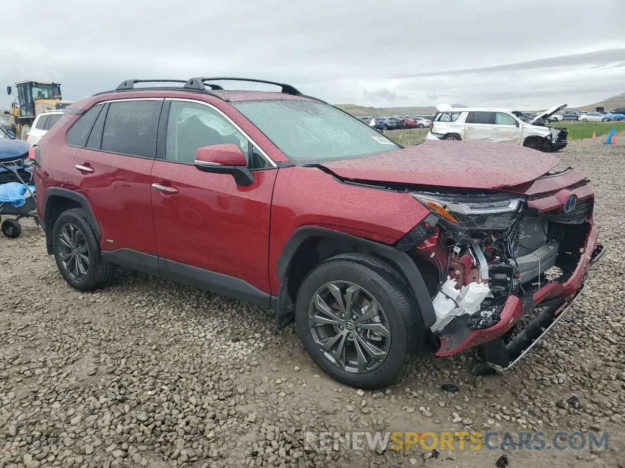 4 fotografías del automóvil dañado 4T3D6RFV3PU135356 TOYOTA RAV4 2023