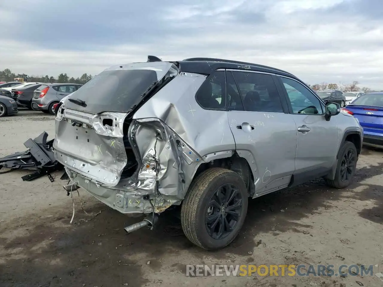 3 fotografías del automóvil dañado 4T3E6RFV1PU115272 TOYOTA RAV4 2023