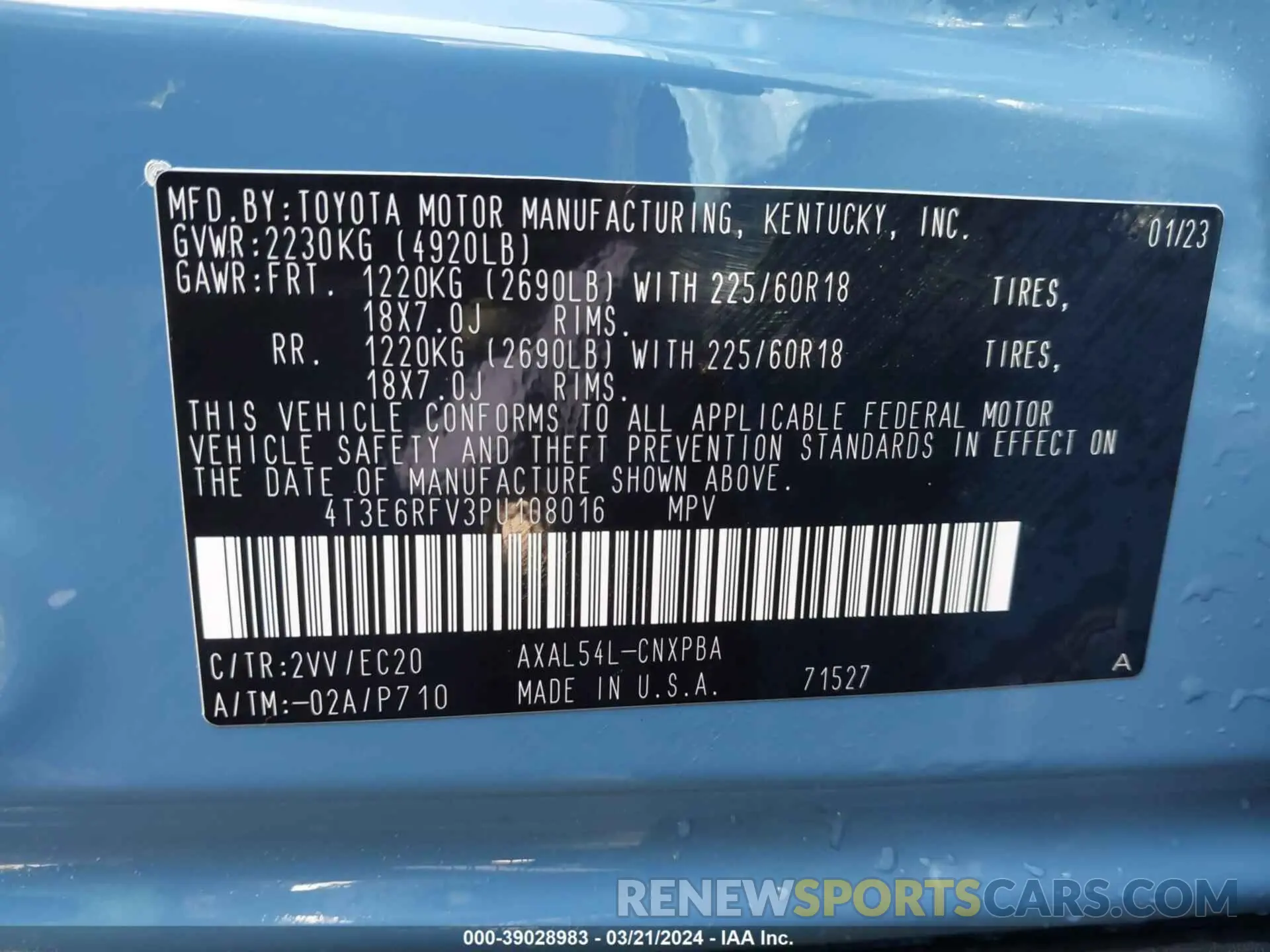 9 fotografías del automóvil dañado 4T3E6RFV3PU108016 TOYOTA RAV4 2023