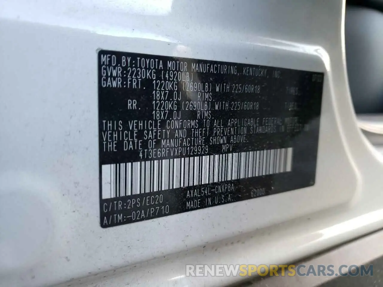 12 fotografías del automóvil dañado 4T3E6RFVXPU129929 TOYOTA RAV4 2023