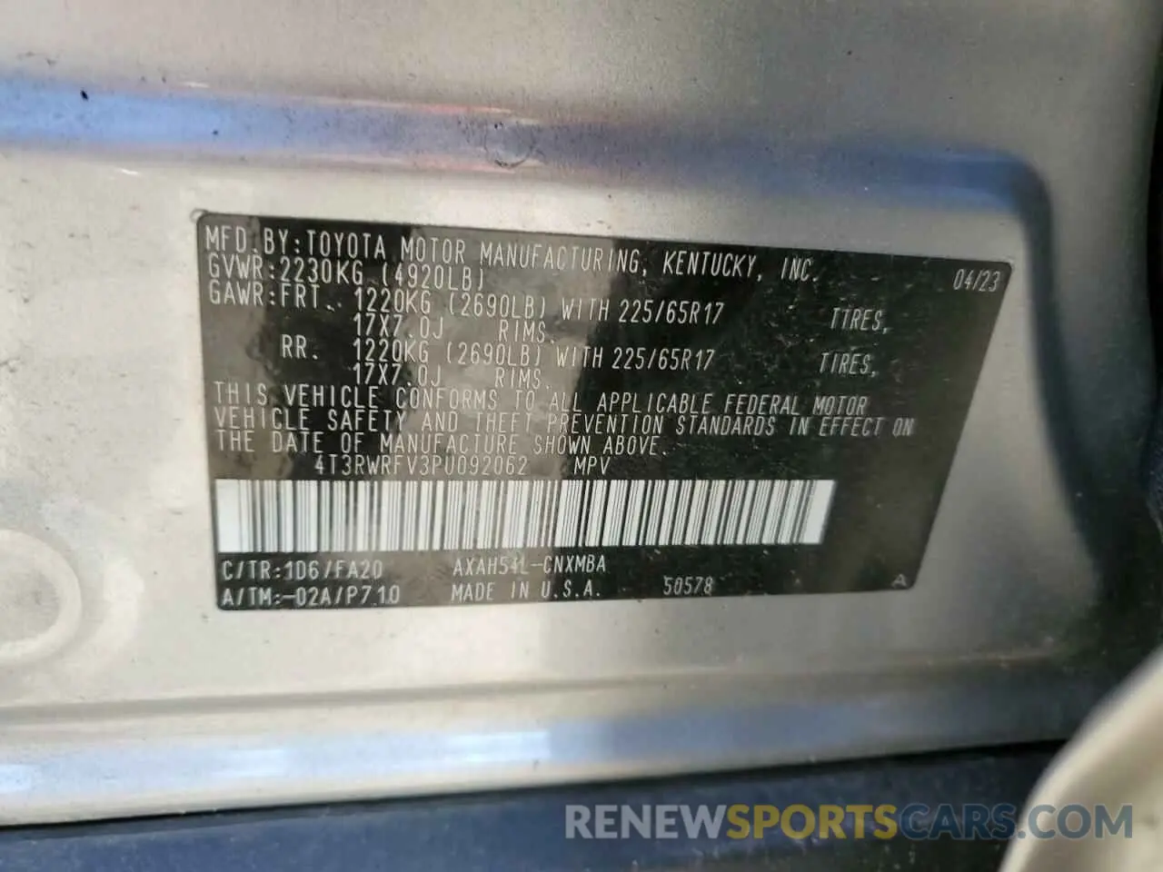 13 fotografías del automóvil dañado 4T3RWRFV3PU092062 TOYOTA RAV4 2023