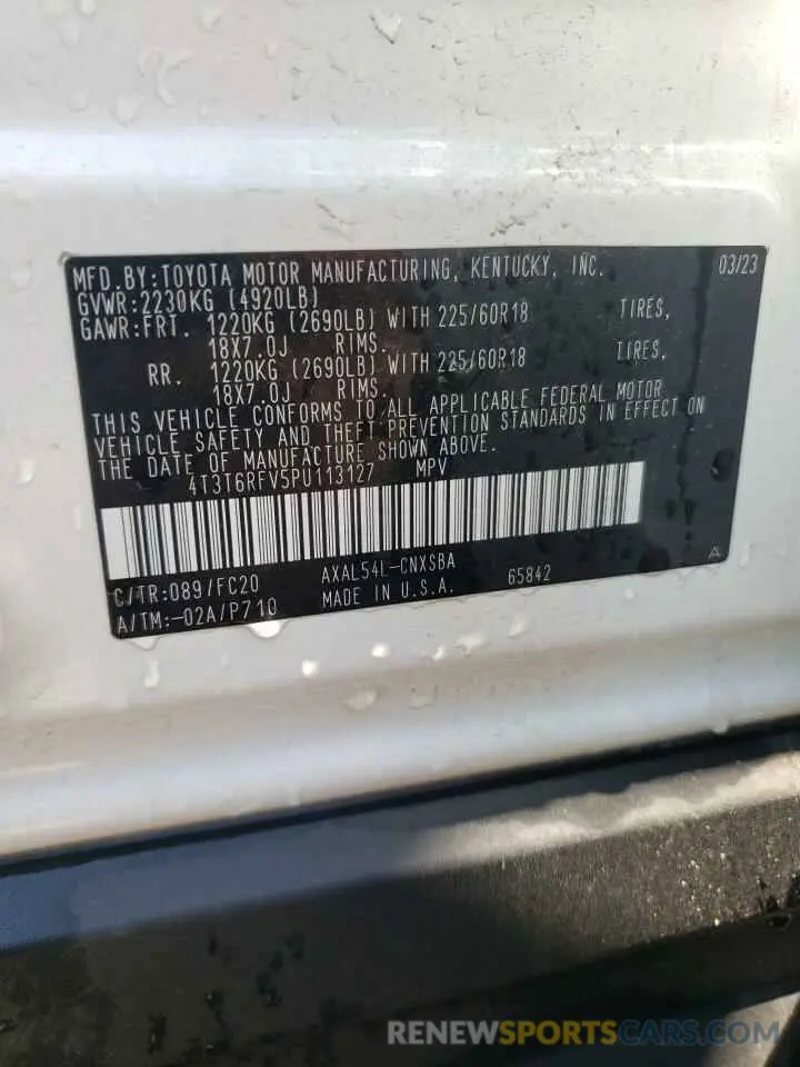 14 fotografías del automóvil dañado 4T3T6RFV5PU113127 TOYOTA RAV4 2023