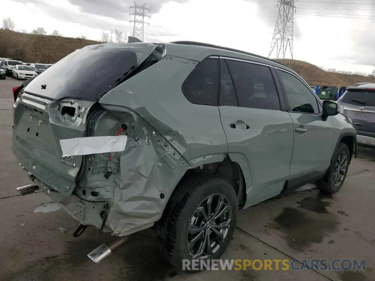 3 fotografías del automóvil dañado JTMB6RFV7PD116071 TOYOTA RAV4 2023
