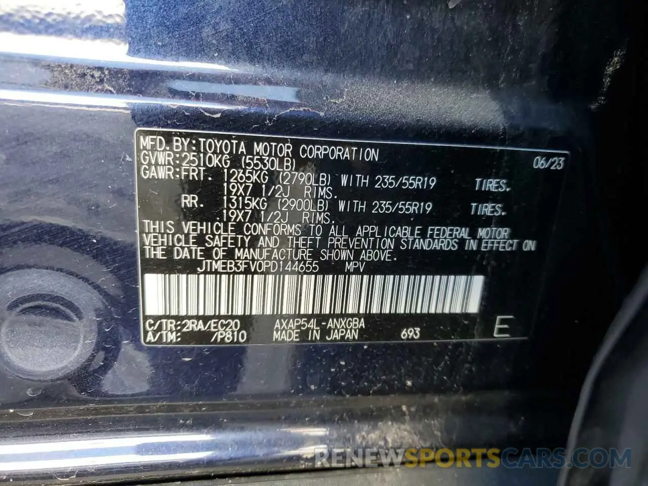 13 fotografías del automóvil dañado JTMEB3FV0PD144655 TOYOTA RAV4 2023