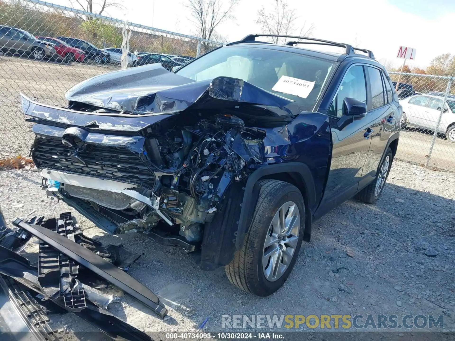 2 fotografías del automóvil dañado 2T3A1RFV2RW437547 TOYOTA RAV4 2024