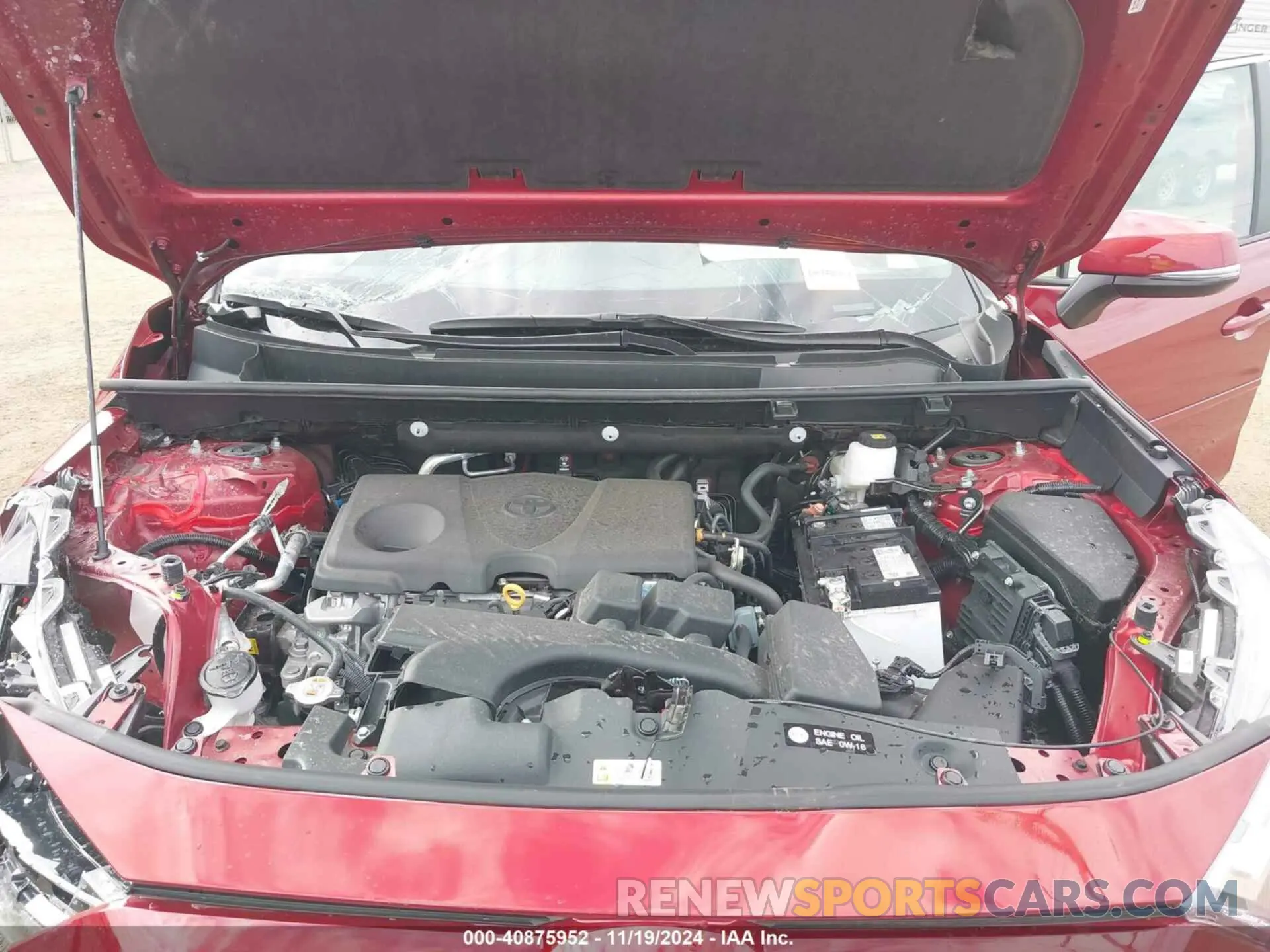 10 fotografías del automóvil dañado 2T3C1RFV6RW350436 TOYOTA RAV4 2024