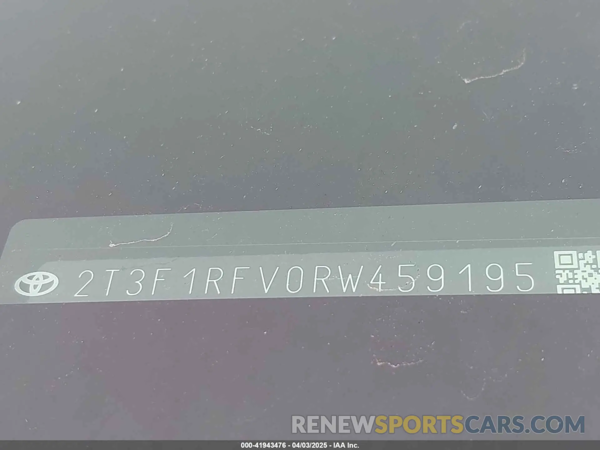 9 fotografías del automóvil dañado 2T3F1RFV0RW459195 TOYOTA RAV4 2024
