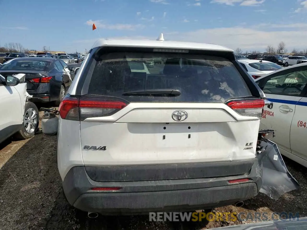 6 fotografías del automóvil dañado 2T3G1RFV9RW454307 TOYOTA RAV4 2024